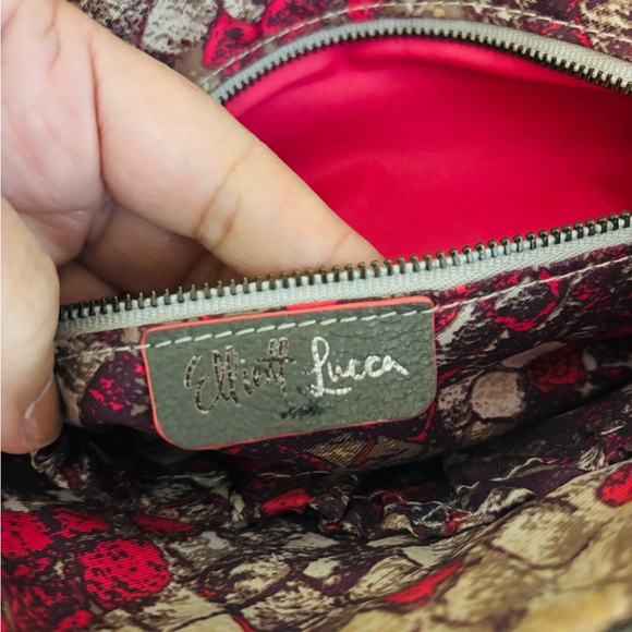 Elliott Lucca Taupe Leather Satchel - Picture 10 of 12